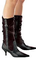 SACHA Womens High Leg Ruche Boots