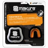 Makura Mouthguard / Gum Shield - Black Granite/Molten Orange - Junior **FREE UK DELIVERY**