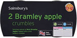 Sainsburys Bramley Apple Crumbles (2x120g)