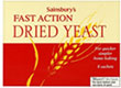 Sainsburys Fast Action Dried Bread Yeast (56g)