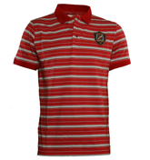 Saint Jude 438 Red Stripe Polo Shirt