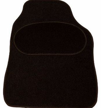 CMS1BK Universal Carpet Car Mat Set - Black