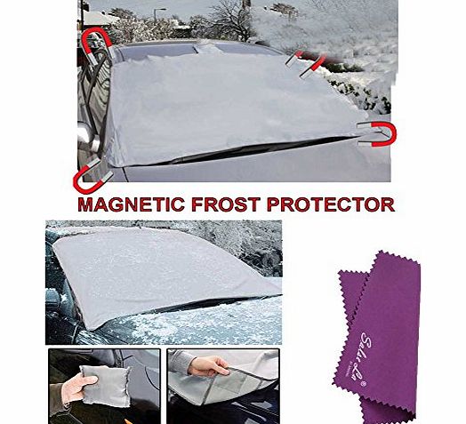 Sales La UNIVERSAL MAGNETIC CAR WINDSCREEN FROST ICE SNOW PROTECTOR COVER-Silver