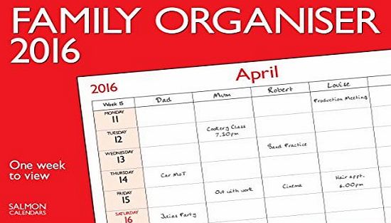 Salmon 2016 calendar family organiser