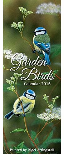 Garden Birds Slim Appointment Calendar 2015
