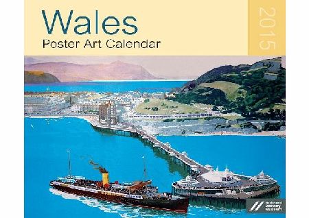 Salmon Wales Poster Art Large Wall Calendar 2015
