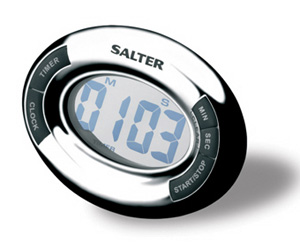 Salter 390 Oval Timer & Clock With See Through