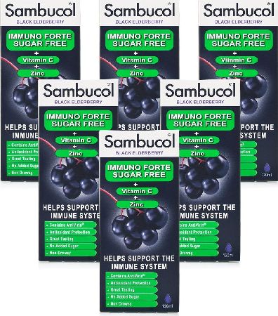 Sambucol, 2102[^]0106385 Immuno Forte Sugar Free 120ml - 6 Pack