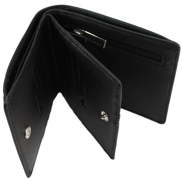 Black Integra 14 Credit Card w/ Coin Wallet by