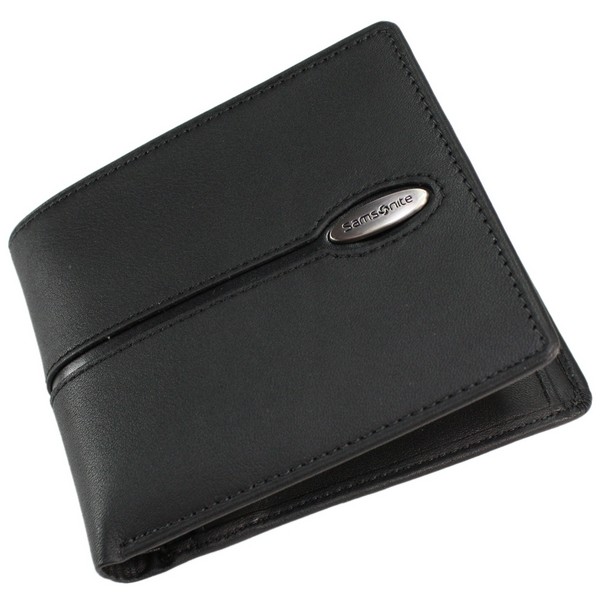 Black Integra 3 Credit Card and Coin Wallet by