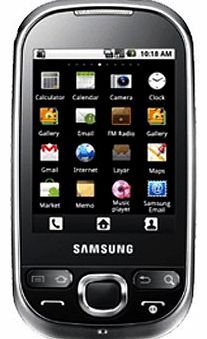 Samsung Galaxy Europa i5500 Black Mobile Phone on Vodafone Pay As You Go (PAYG)