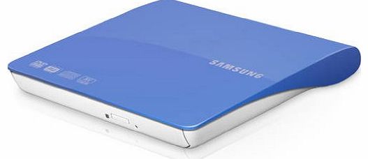 Samsung Interface USB 2.0/3.0 Slim Retail External DVD Writer - Glossy Blue