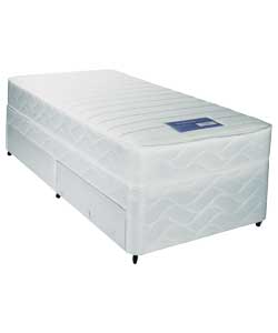 Layezee Memory Foam Single Divan Bed - 2 Drawer