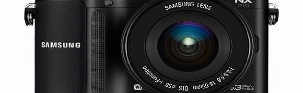 Samsung NX210 Digital WIFI Compact System Camera - Black (20.3MP, 18-55mm Lense Kit) 3.0 inch AMOLED display