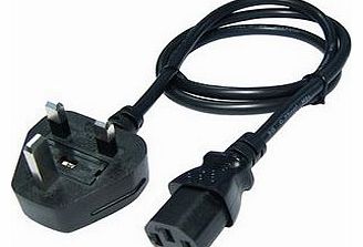  LCD TV TELEVISION MAINS POWER LEAD, 2METRES FLAT SCREEN TV CABLE 13 AMPS UK 3 PIN POWER CORD
