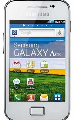 Samsung Sim Free Samsung Galaxy Ace Mobile Phone - White