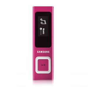 Samsung U6 4GB MP3 Player Pink