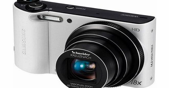 Samsung WB150F Compact Digital Camera - White (14.1MP, 18x Optical Zoom) 3.0 inch LCD WIFI Version