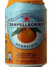 SAN Pellegrino Aranciata 6 x 330ml Cans