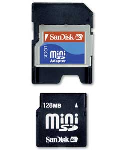 Sandisk 128Mb Mini SD Memory Card