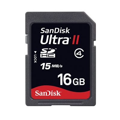Sandisk 16GB SD Ultra II HC