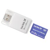 1GB Memory Stick Pro Duo With Reader