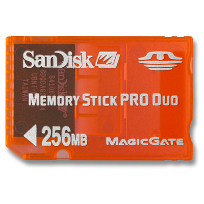 256MB Memory Stick Pro Duo Gaming