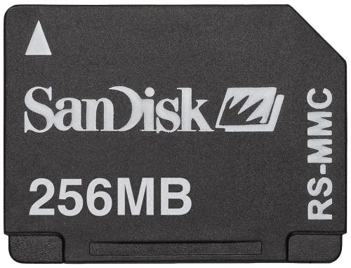 256Mb Reduced Size Multimedia Card.