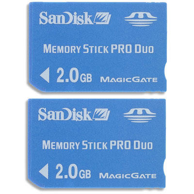 2GB MS Pro Duo Twin Pack