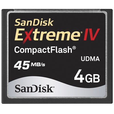 sandisk 4GB 300x UDMA Extreme IV Compact Flash