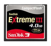 Sandisk 4GB Extreme III Compactflash Card