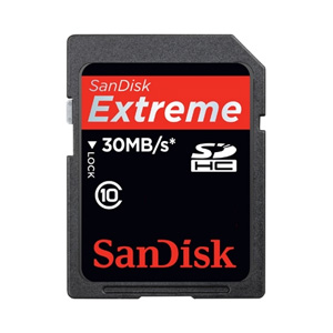 4GB Extreme SD Card (SDHC) 30MB/s -