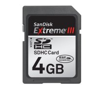 4GB ExtremeIII SDHC Card(20MB/s) & Card