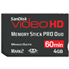 4GB Memory Stick Pro Duo Video HC Ultra II