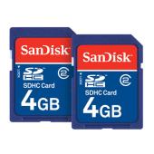 sandisk 4GB SDHC Memory Card (Twin Pack)
