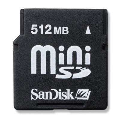 Sandisk 512MB Mini SD