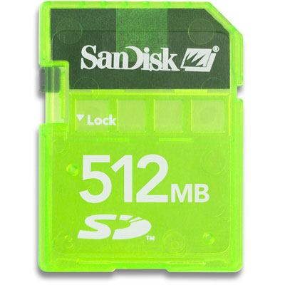 Sandisk 512MB Secure Digital Gaming