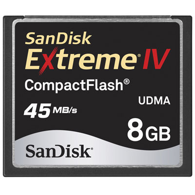8GB 300x UDMA Extreme IV Compact Flash