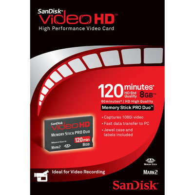 8GB MS ProDuo Video HC Ultra II (120mins)