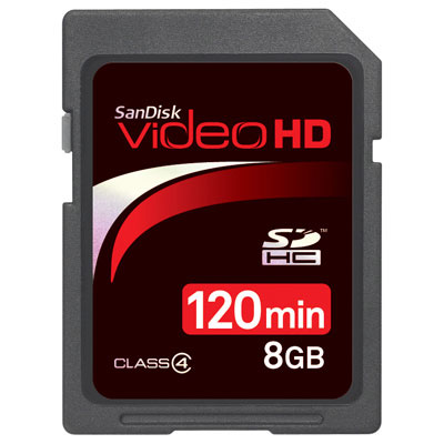 Sandisk 8GB SD Video HD Ultra II (120mins)