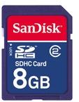 SANDISK 8GB SECURE DIGITAL CARD