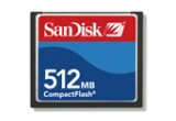 SanDisk Compact Flash Card 512MB