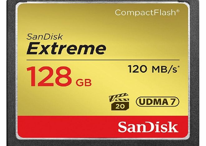 Sandisk CompactFlash Extreme - memory card - 128 GB