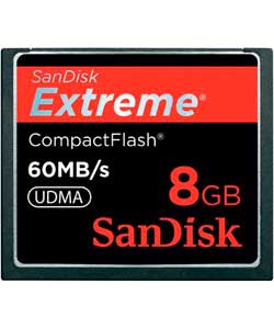 SanDisk CompactFlash Memory Card 8GB Extreme