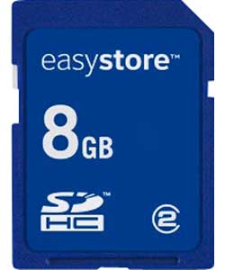 SanDisk Easystore 8GB SDHC Card