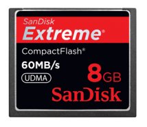 SanDisk Extreme 60MB/sec Compact Flash Card - 8GB