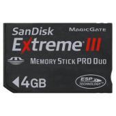 SanDisk Extreme III 4GB Memory Stick PRO Duo