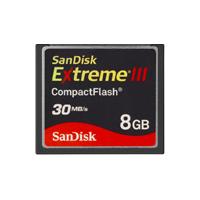 Sandisk Extreme III 8Gb Compact Flash Card