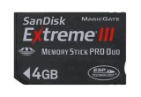 SanDisk Extreme III Memory Stick (MS) PRO Duo - 4GB