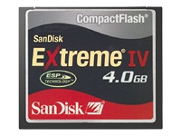 SanDisk Extreme IV Flash memory card 4 GB CompactFlash Card